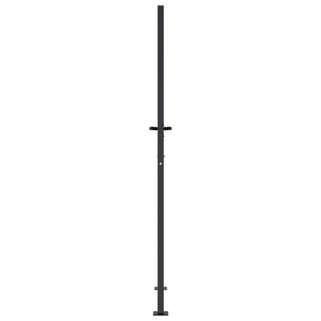 Hageport antrasitt 100x200 cm stål bambusdesign