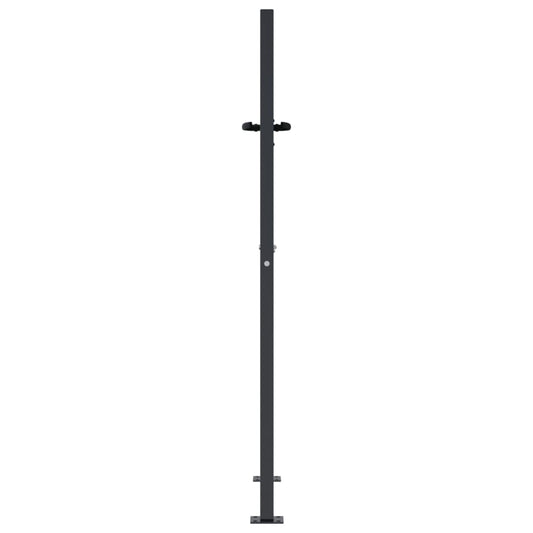 Hageport antrasitt 100x150 cm stål firkantet design
