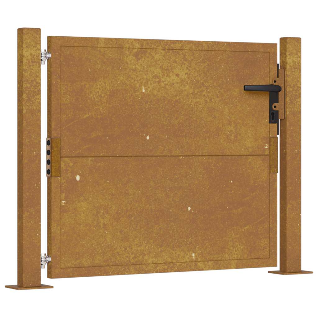 Hageport 100x75 cm cortenstål