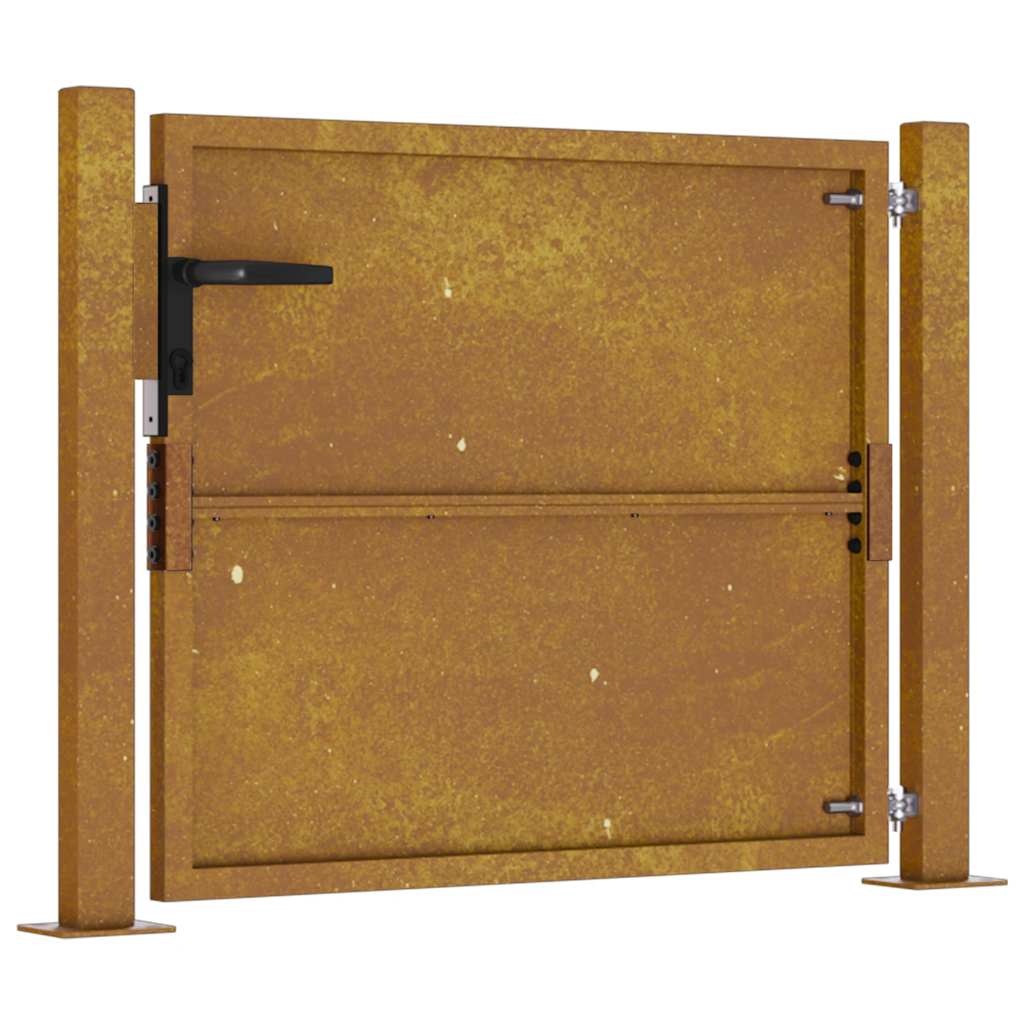 Hageport 100x75 cm cortenstål