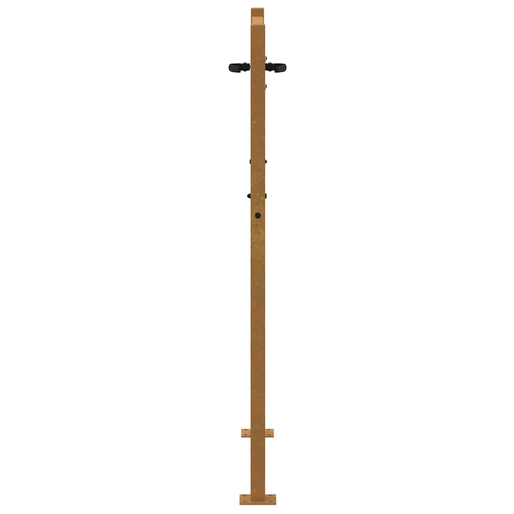 Hageport 100x125 cm cortenstål