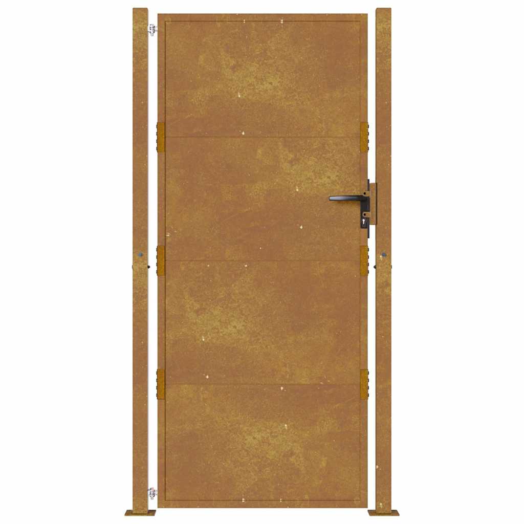 Hageport 100x175 cm cortenstål