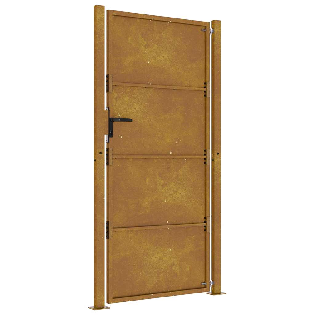 Hageport 100x175 cm cortenstål