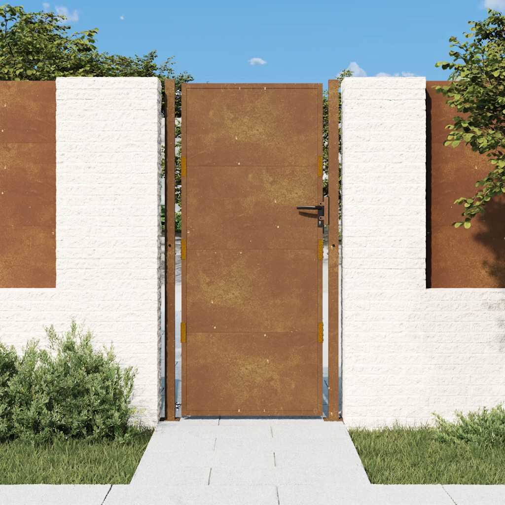 Hageport 100x200 cm cortenstål