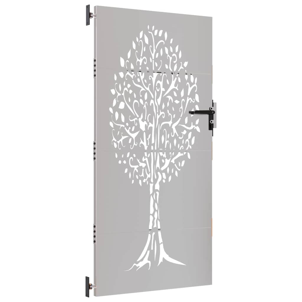 Hageport 85x175 cm cortenstål tredesign
