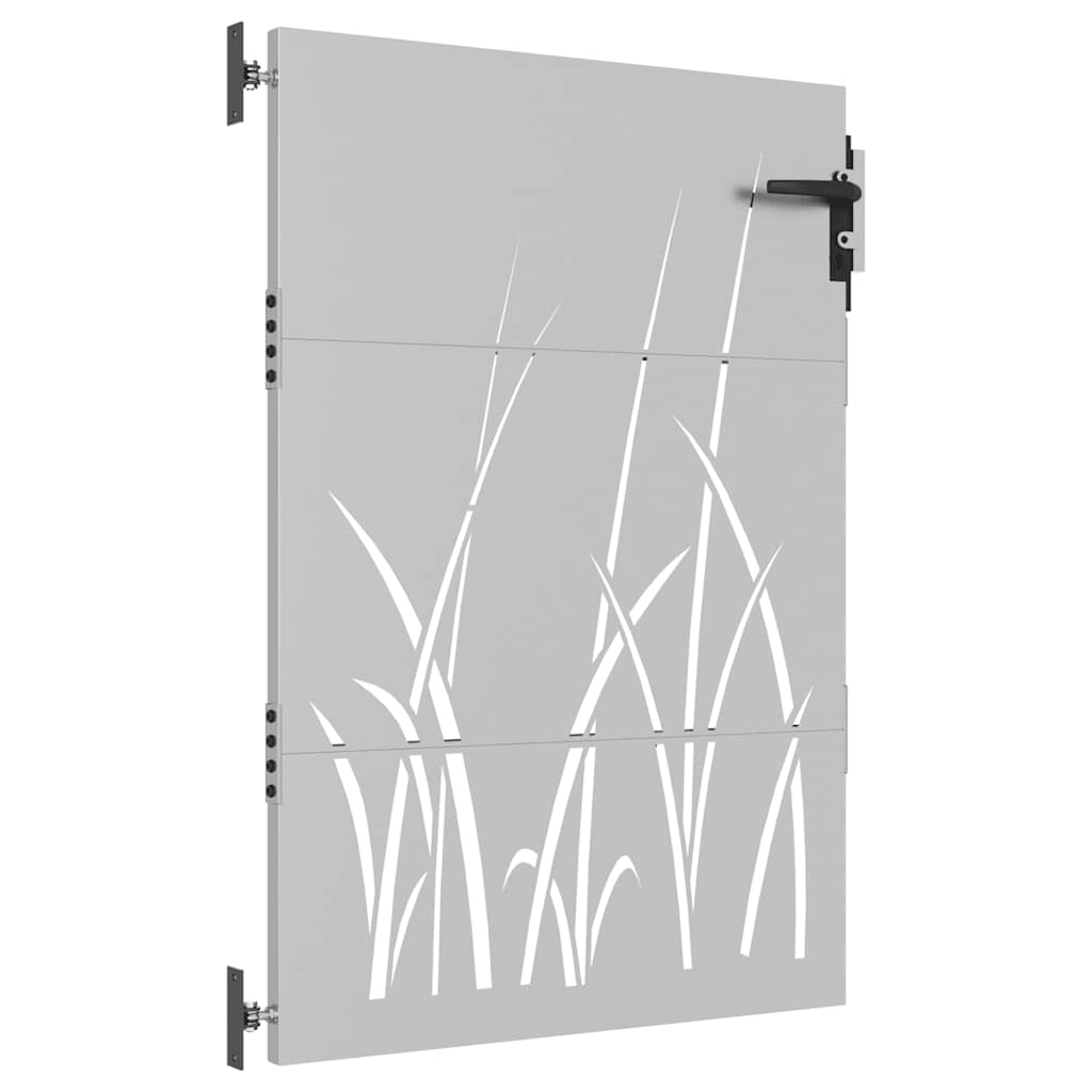 Hageport 85x125 cm cortenstål gressdesign