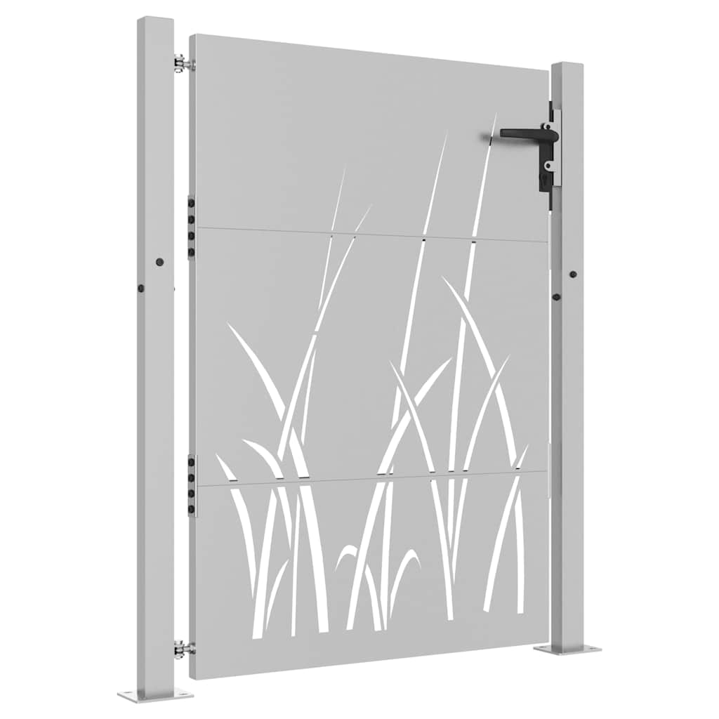 Hageport 100x150 cm cortenstål gressdesign