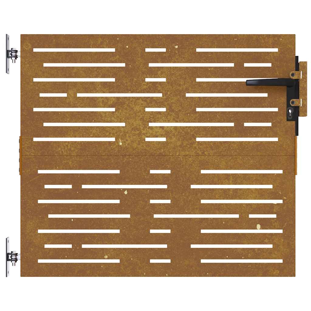 Hageport 85x75 cm cortenstål firkantet design