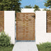 Hageport 85x125 cm cortenstål firkantet design