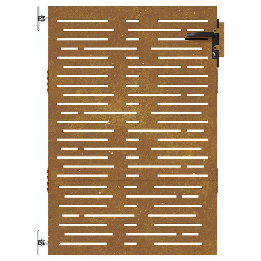 Hageport 85x150 cm cortenstål firkantet design