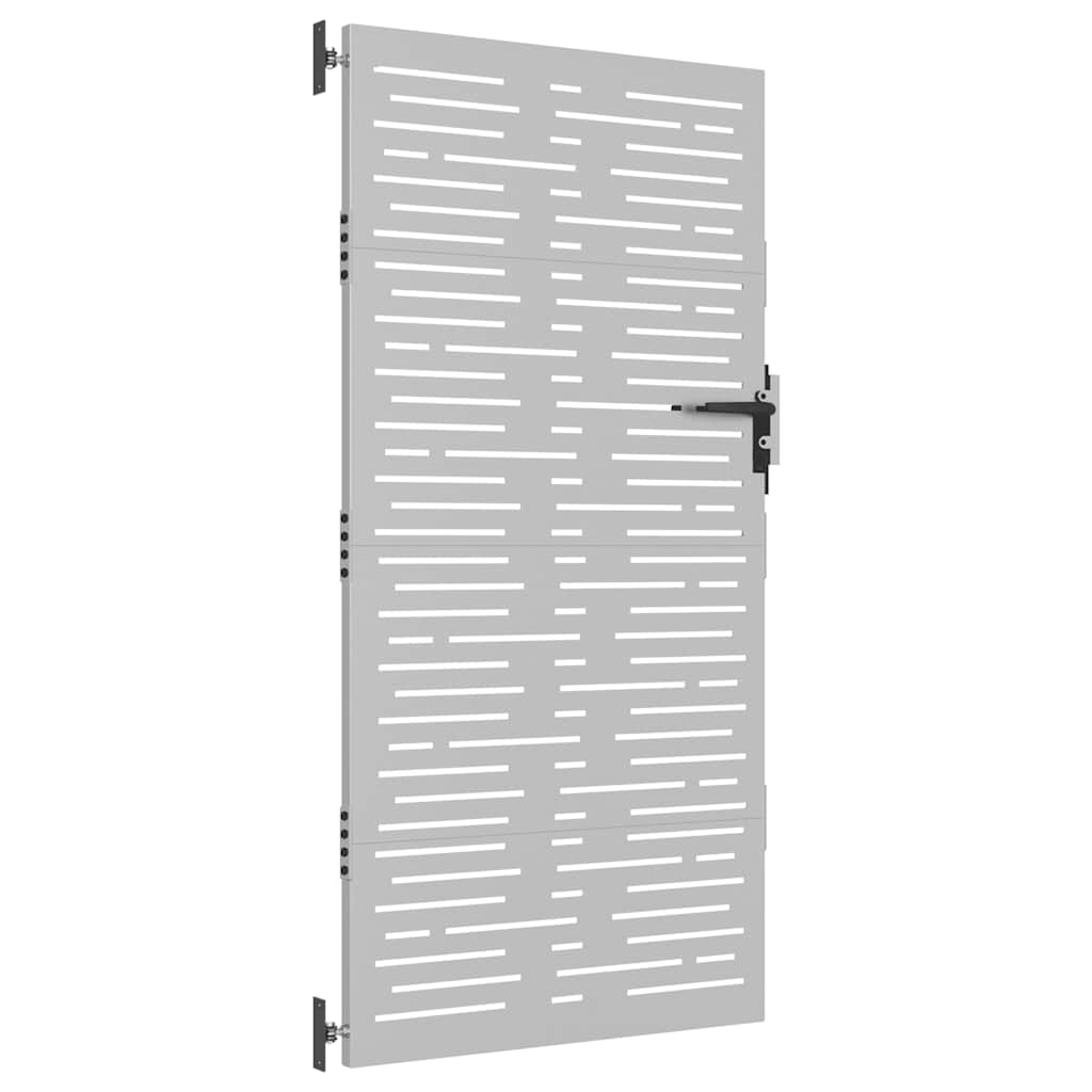 Hageport 85x175 cm cortenstål firkantet design