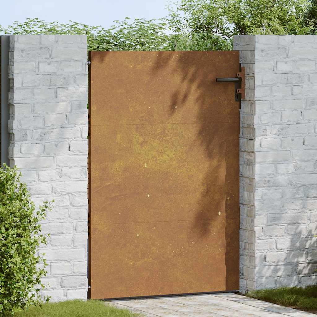 Hageport 85x125 cm cortenstål