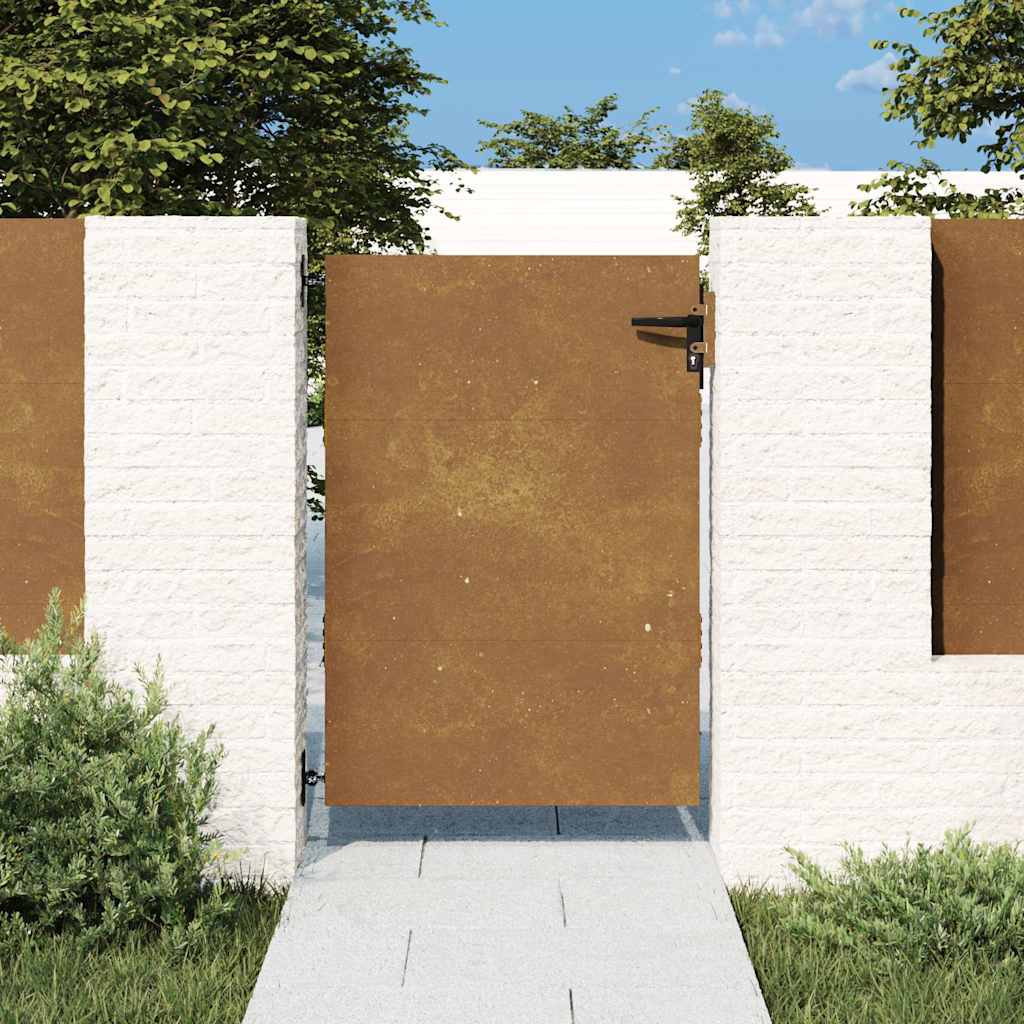 Hageport 85x125 cm cortenstål