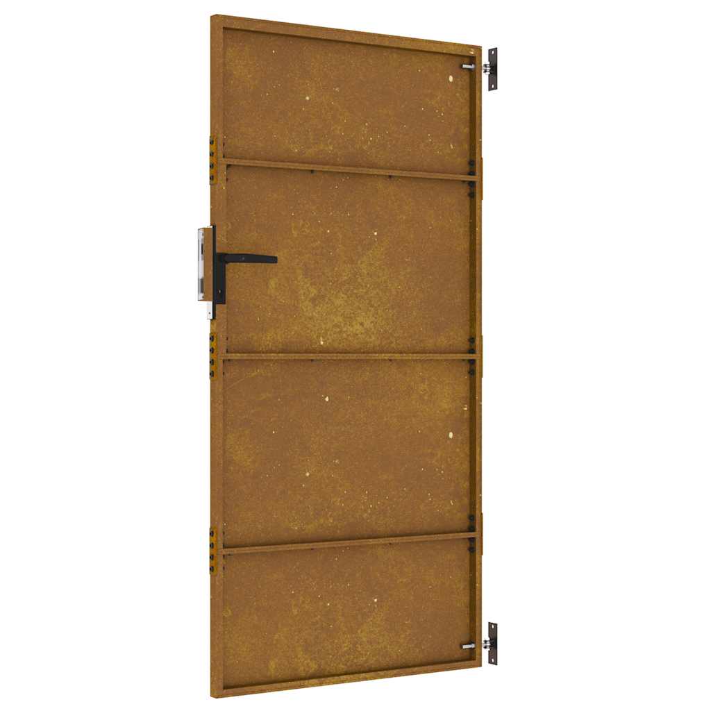 Hageport 85x200 cm cortenstål
