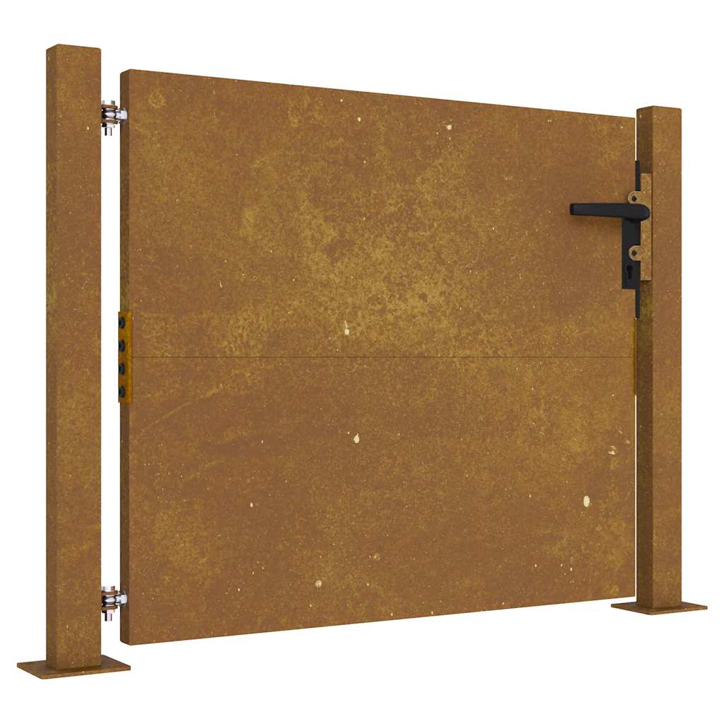 Hageport 100x75 cm cortenstål