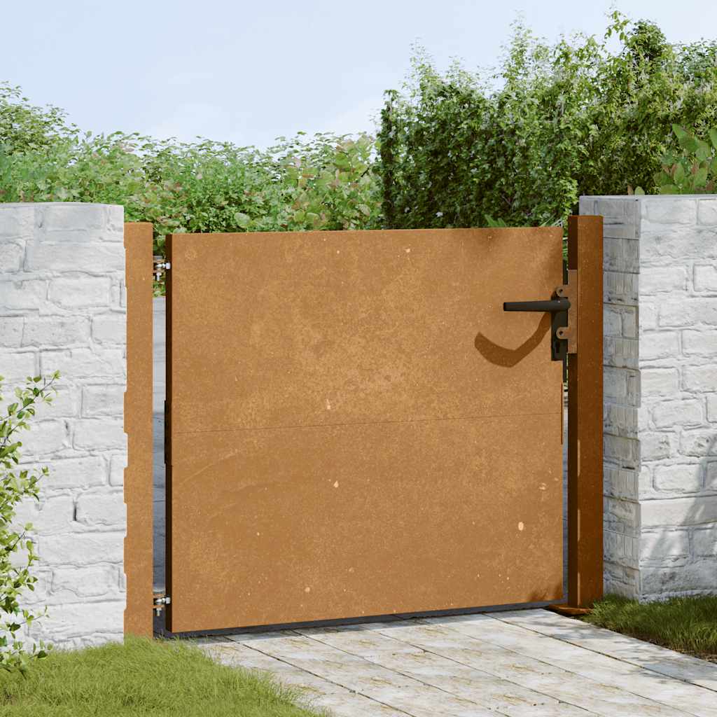 Hageport 100x75 cm cortenstål