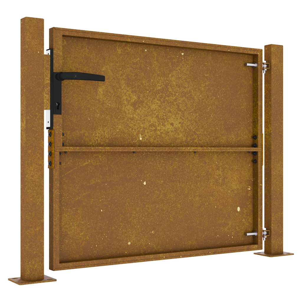 Hageport 100x75 cm cortenstål