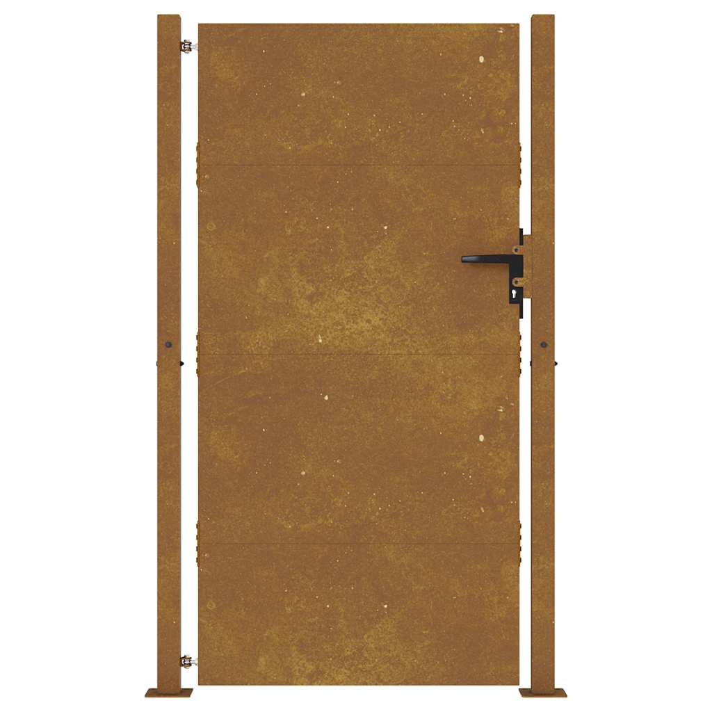 Hageport 100x175 cm cortenstål