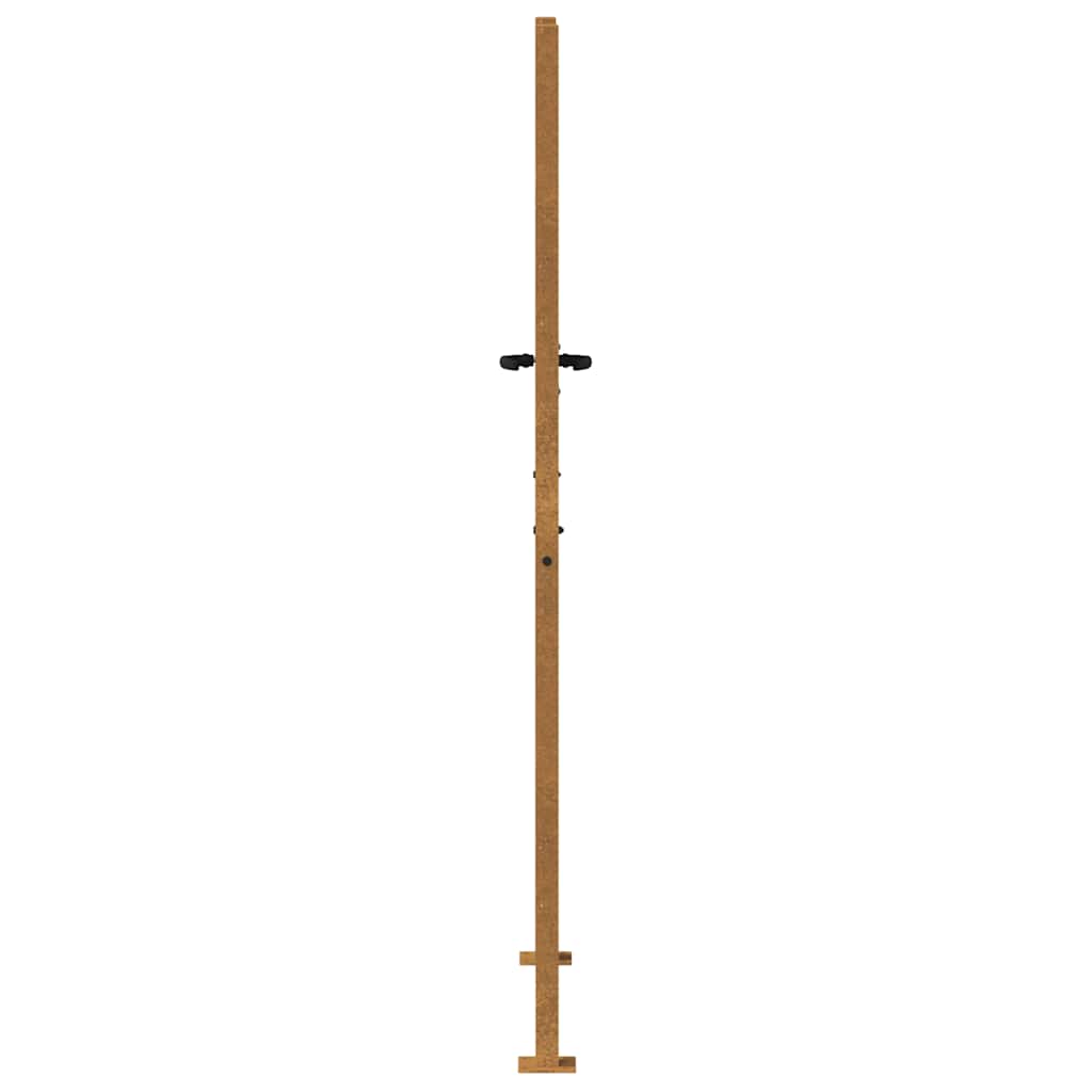 Hageport 100x175 cm cortenstål