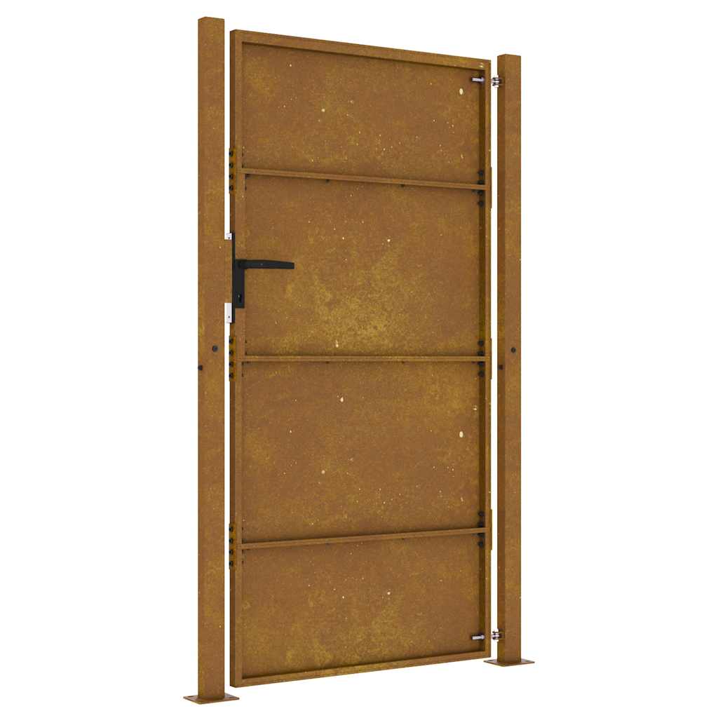 Hageport 100x175 cm cortenstål