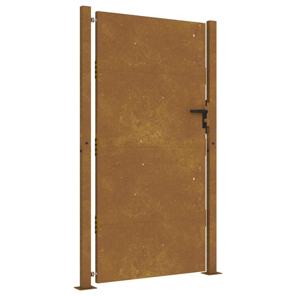 Hageport 100x200 cm cortenstål
