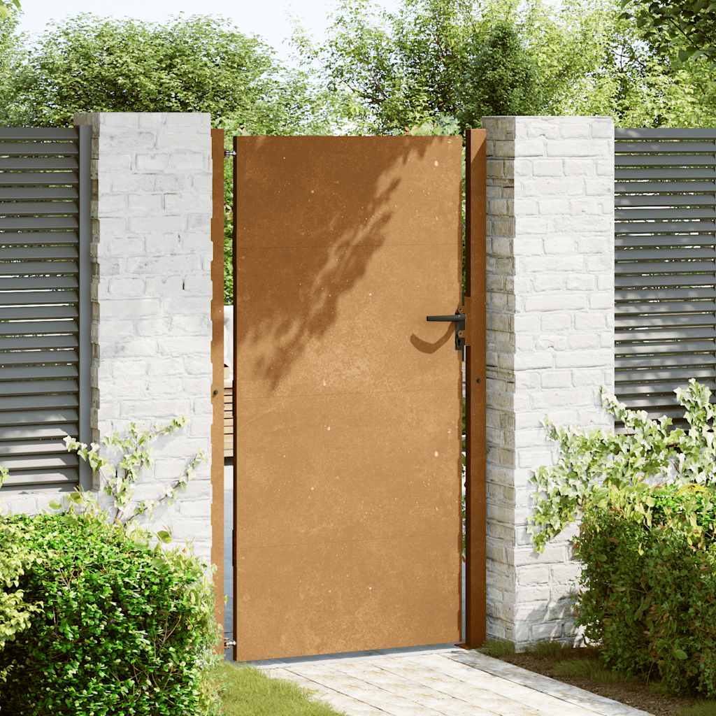 Hageport 100x200 cm cortenstål