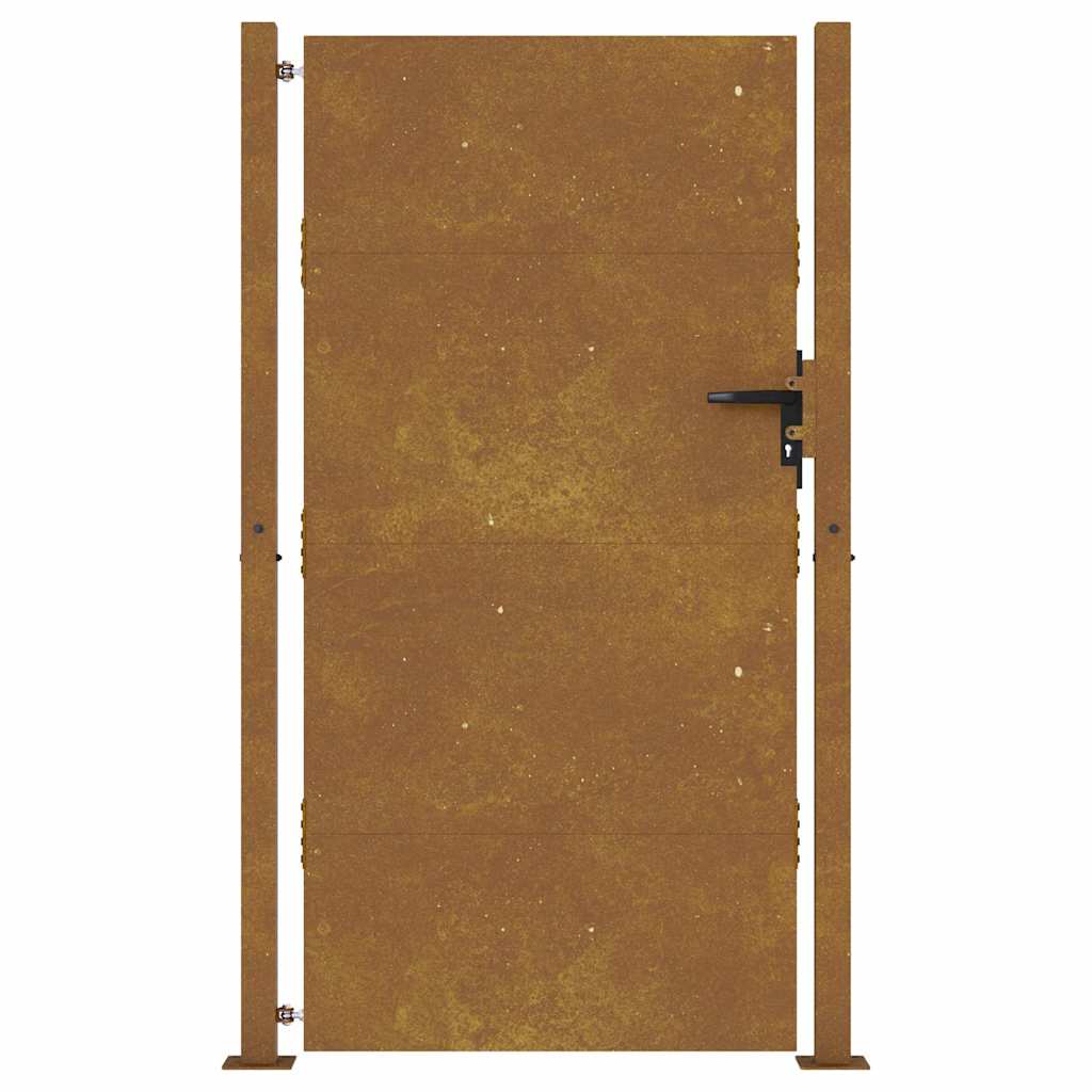 Hageport 100x200 cm cortenstål