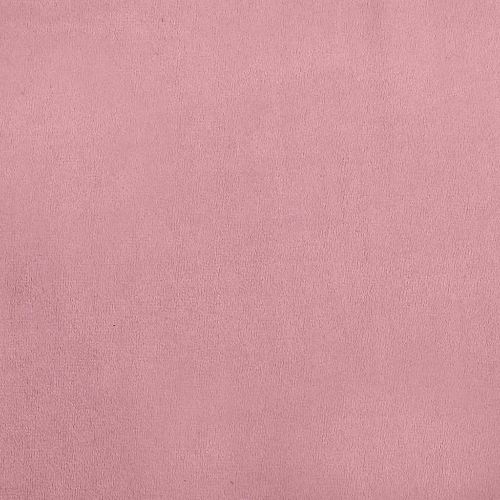 Hundeseng rosa 50x40x26,5 cm fløyel