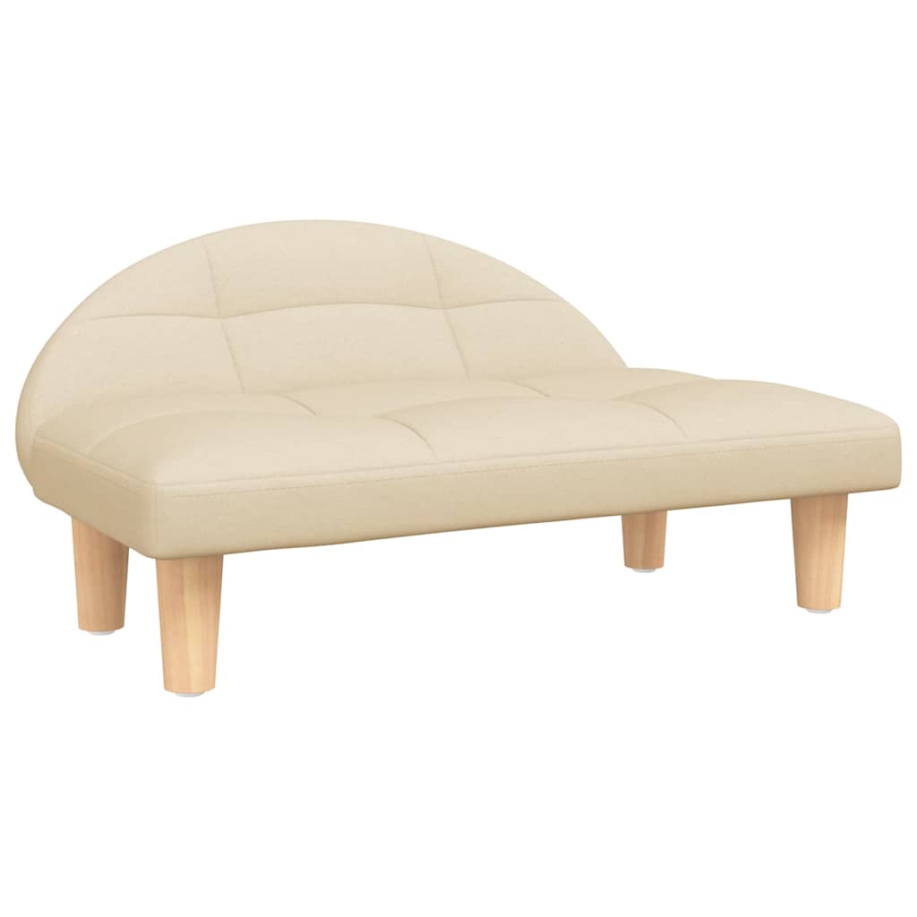 Hundeseng Kremfarget 70x52x30 cm Stoff