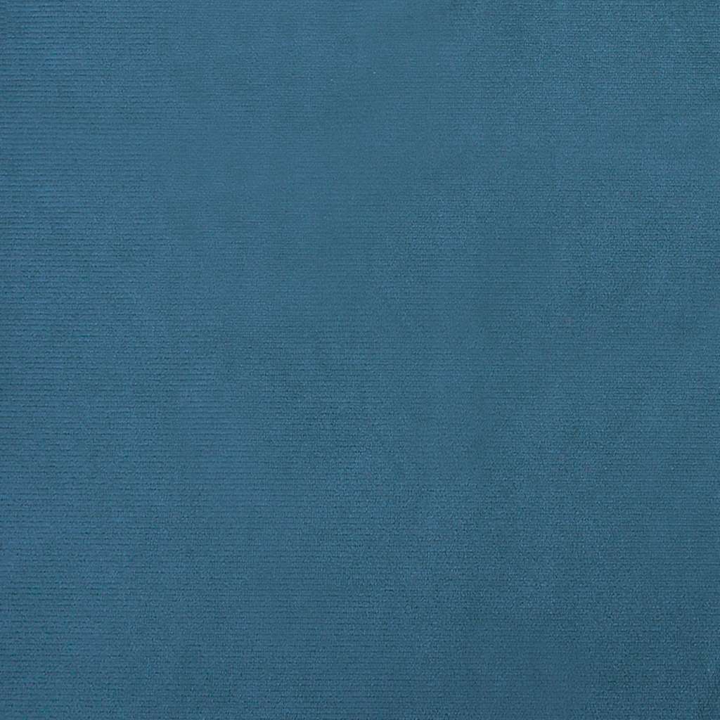 Hundeseng blå 70x52x30 cm fløyel