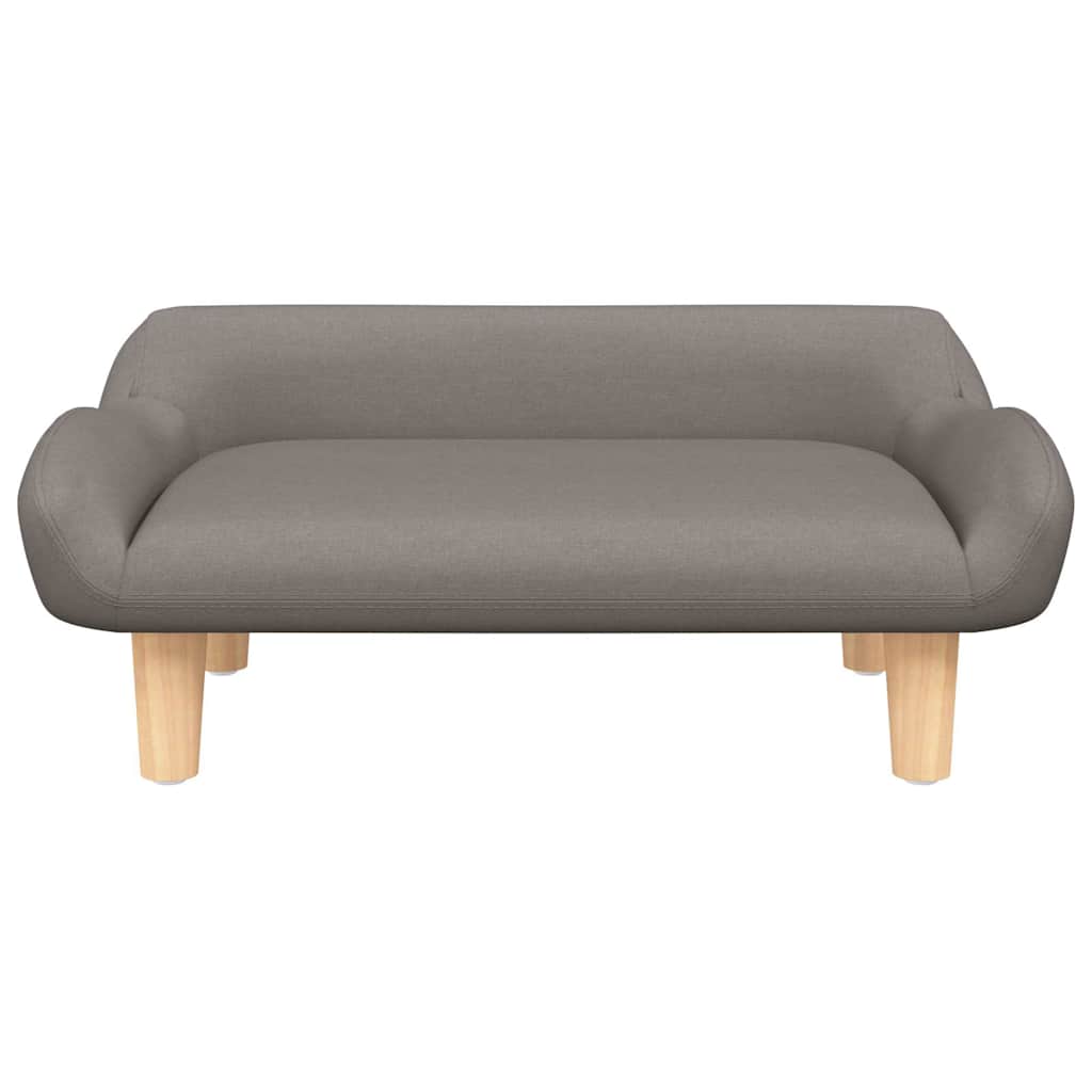 Hundeseng Taupe 70x40x24 cm Stoff