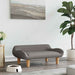 Hundeseng Taupe 70x40x24 cm Stoff