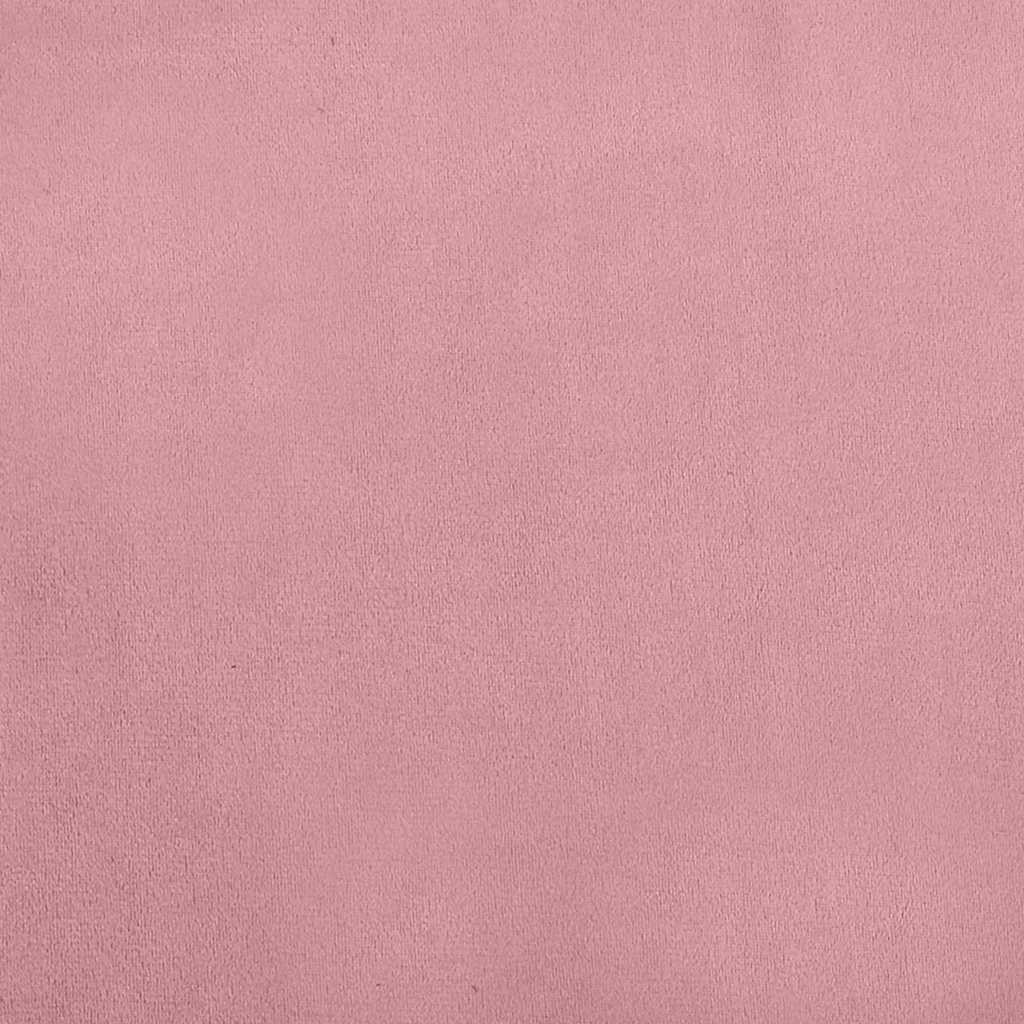Hundeseng rosa 70x40x24 cm fløyel