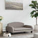 Hundeseng taupe 70x45x30 cm stoff