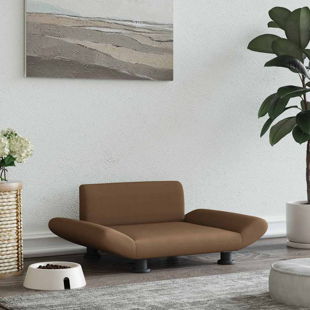 Hundeseng brun 70x45x28 cm stoff