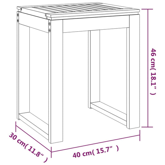 Baderomskrakk 40x30x46 cm heltre valnøtt