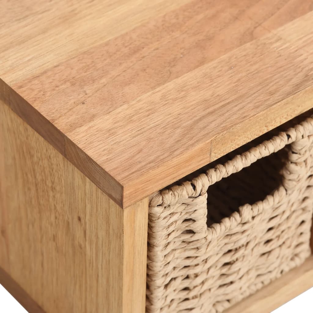 Vegghylle med kurver 62x18x16 cm heltre valnøtt vidaXL