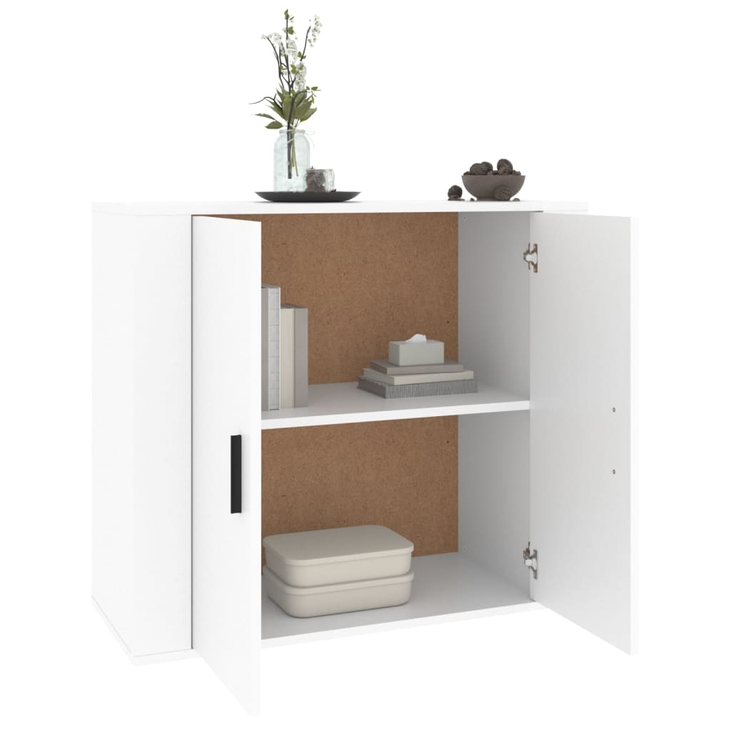 Skjenk hvit 80x33x70 cm konstruert tre vidaXL