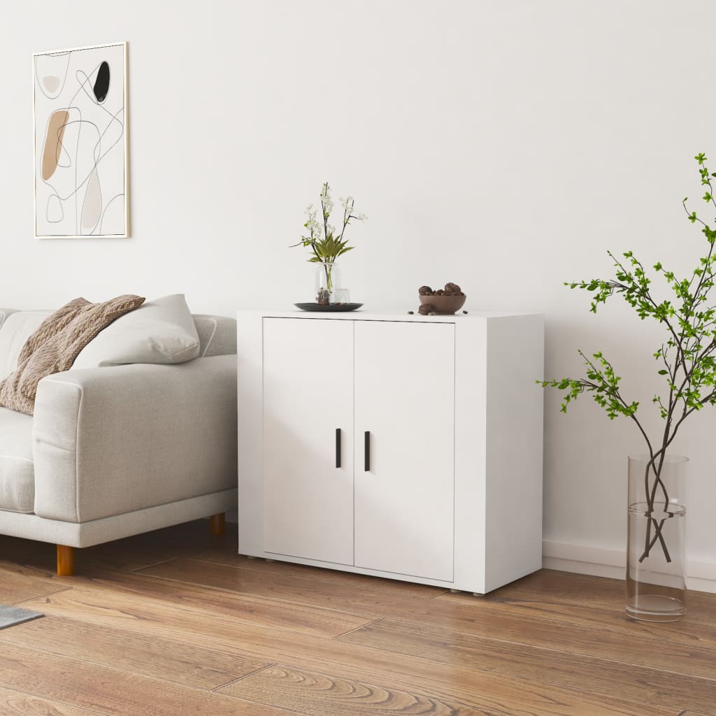 Skjenk hvit 80x33x70 cm konstruert tre vidaXL
