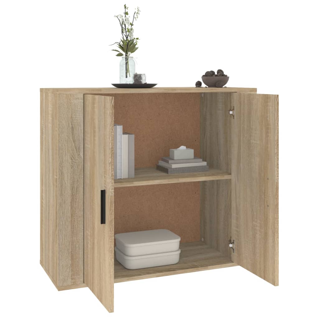 Skjenk sonoma eik 80x33x70 cm konstruert tre vidaXL