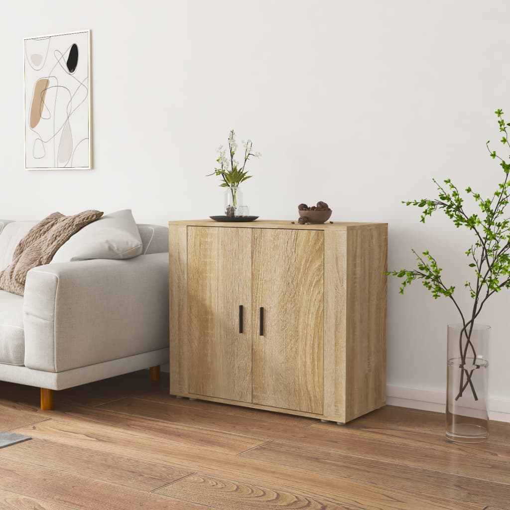 Skjenk sonoma eik 80x33x70 cm konstruert tre vidaXL