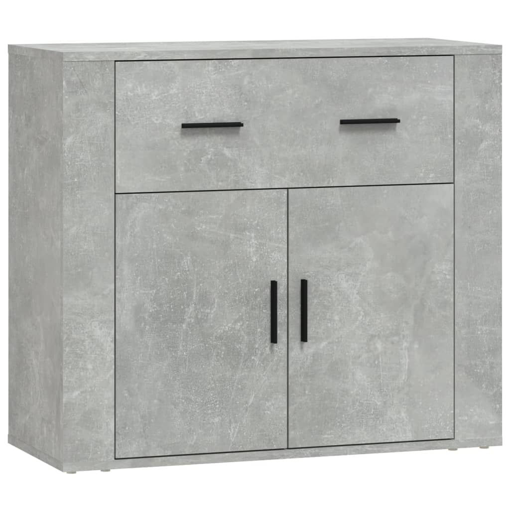 Skjenk betonggrå 80x33x70 cm konstruert tre vidaXL