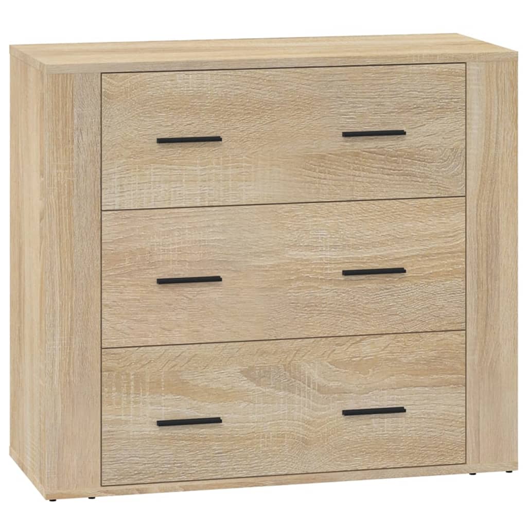 Skjenk sonoma eik 80x33x70 cm konstruert tre