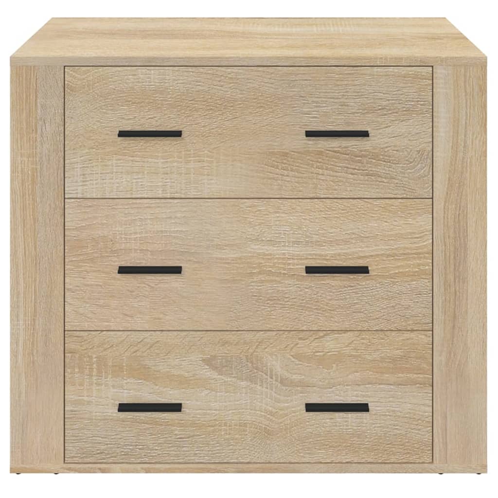 Skjenk sonoma eik 80x33x70 cm konstruert tre