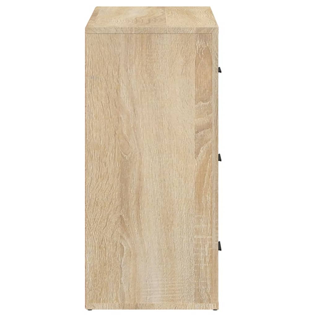 Skjenk sonoma eik 80x33x70 cm konstruert tre