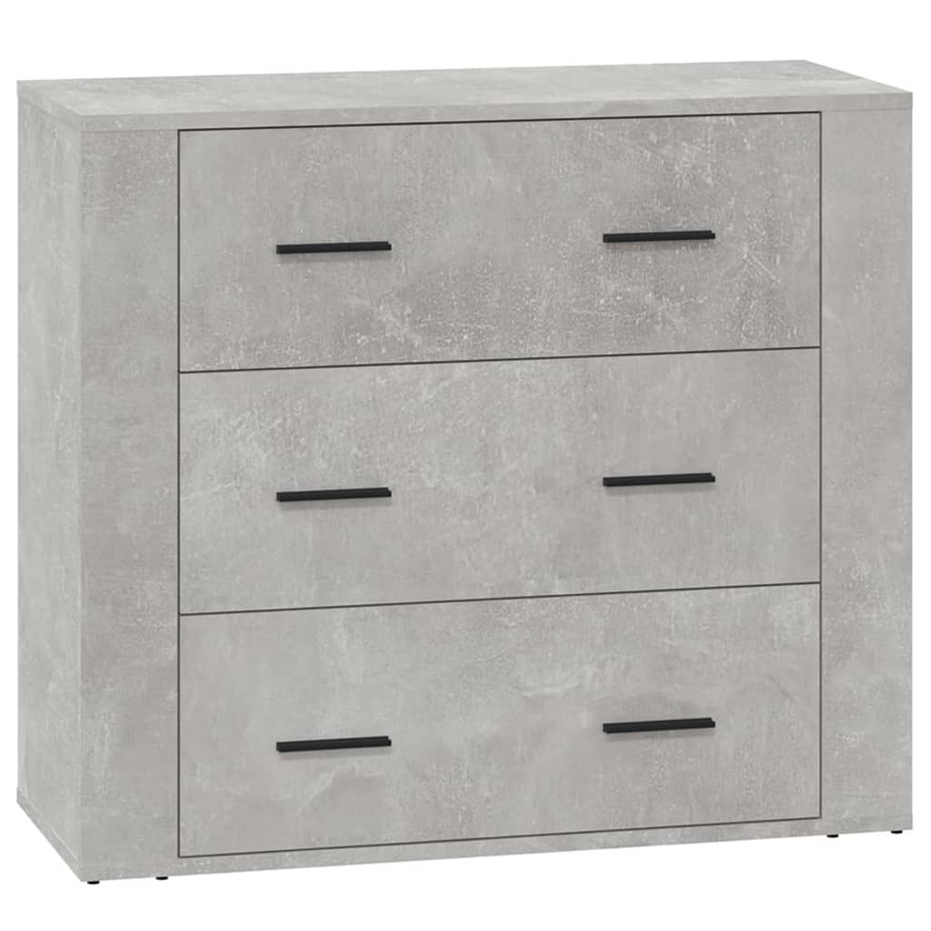 Skjenk betonggrå 80x33x70 cm konstruert tre