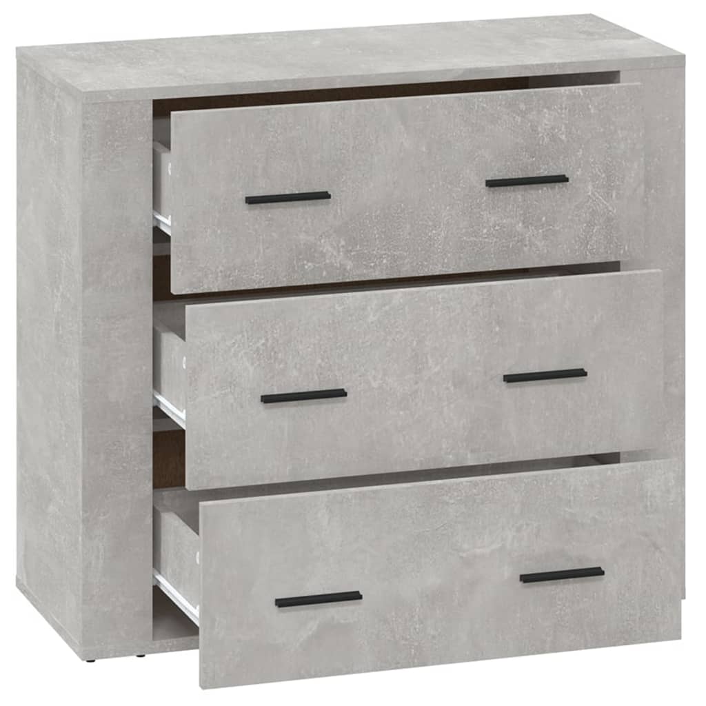 Skjenk betonggrå 80x33x70 cm konstruert tre