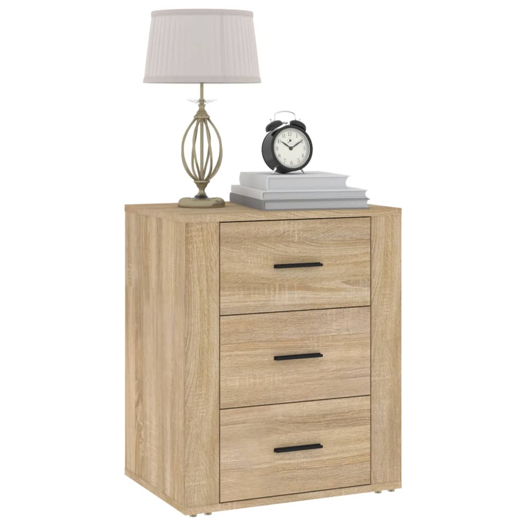 Nattbord sonoma eik 50x36x60 cm konstruert tre