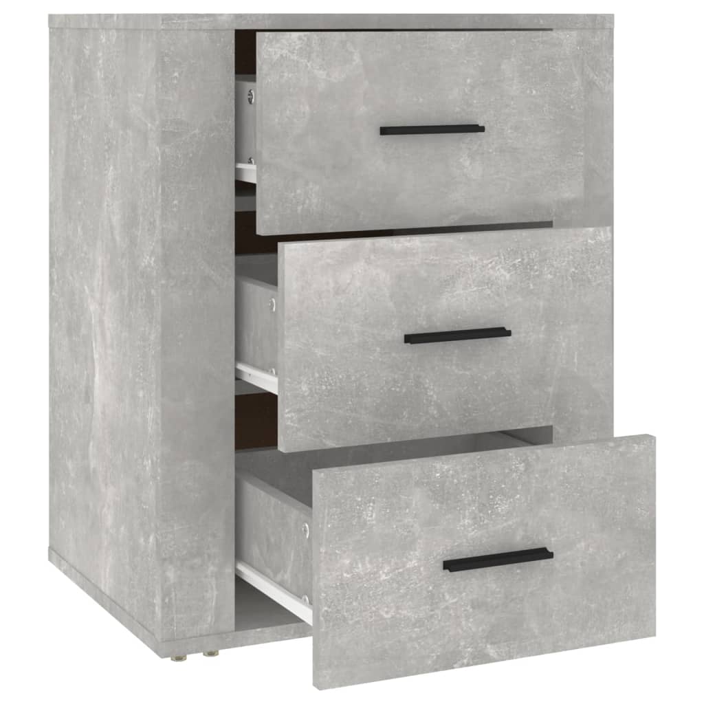 Nattbord betonggrå 50x36x60 cm konstruert tre