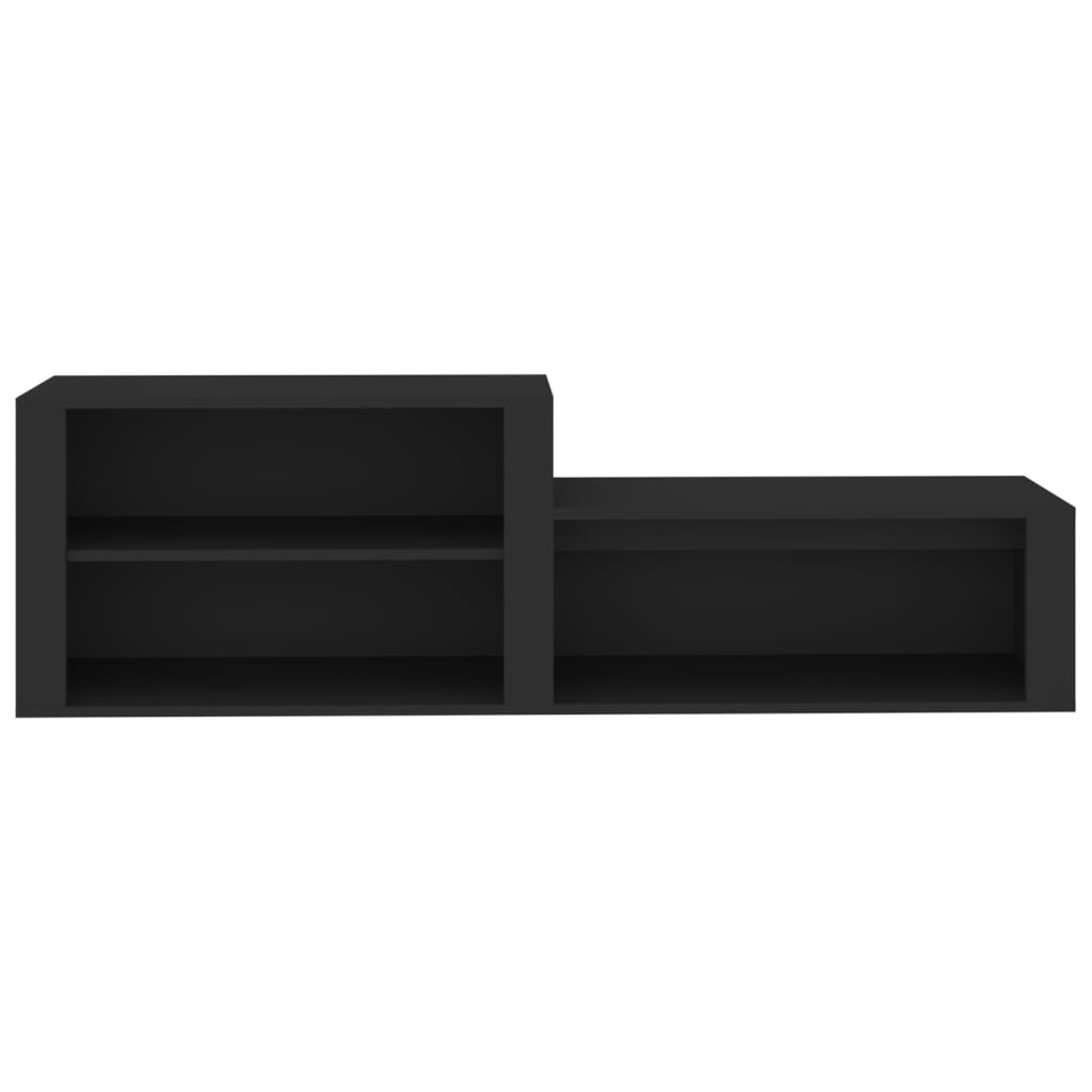 Skoskap svart 150x35x45 cm konstruert tre vidaXL
